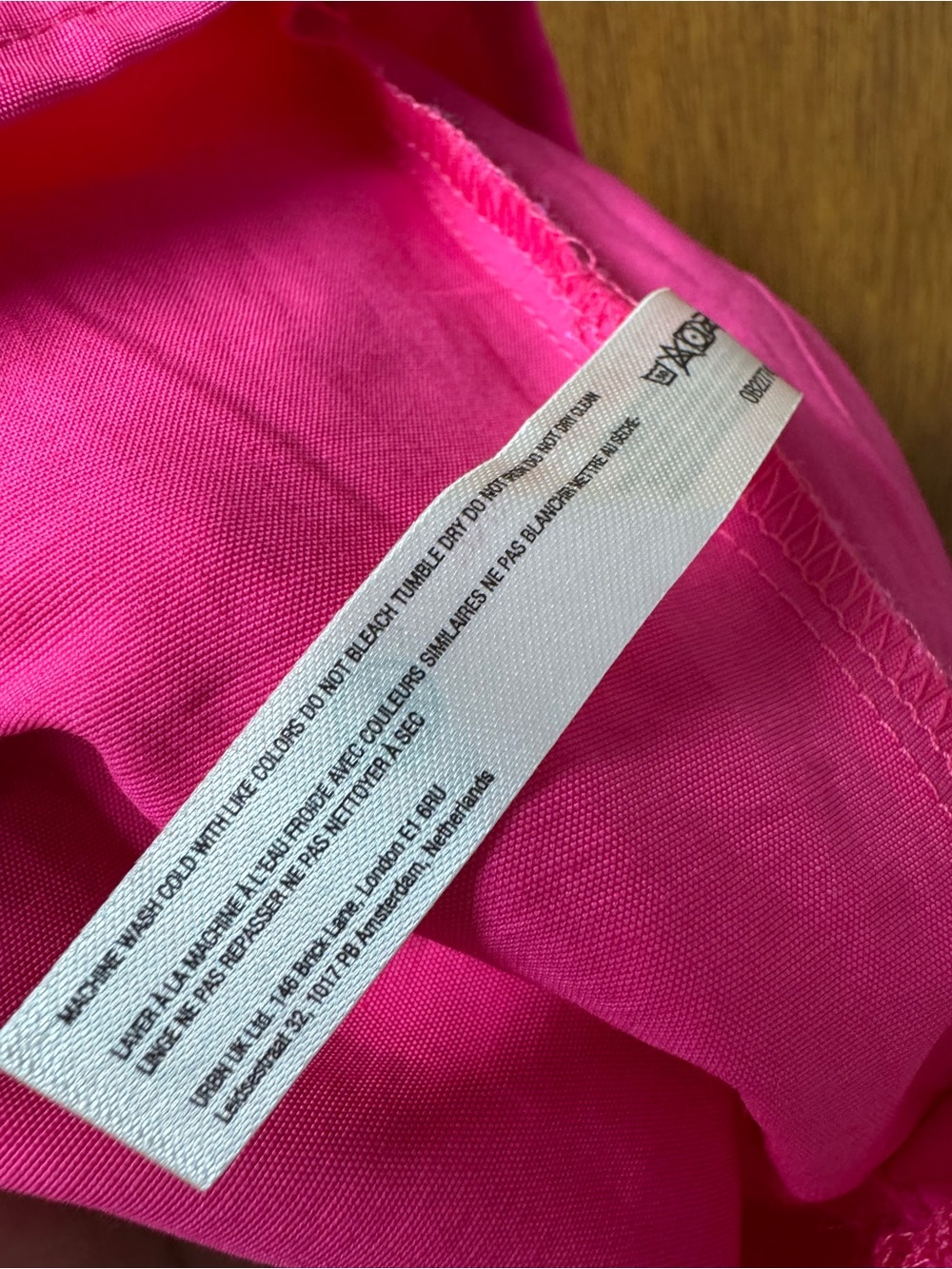 Anthropologie Daily Practice Sleeveless Split-Neck Mini Dress Hot Pink XL NEW - Picture 9 of 14